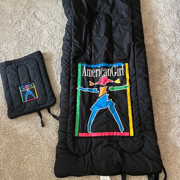 American Girl Black Sleeping Bag Set - Picture 2 of 6